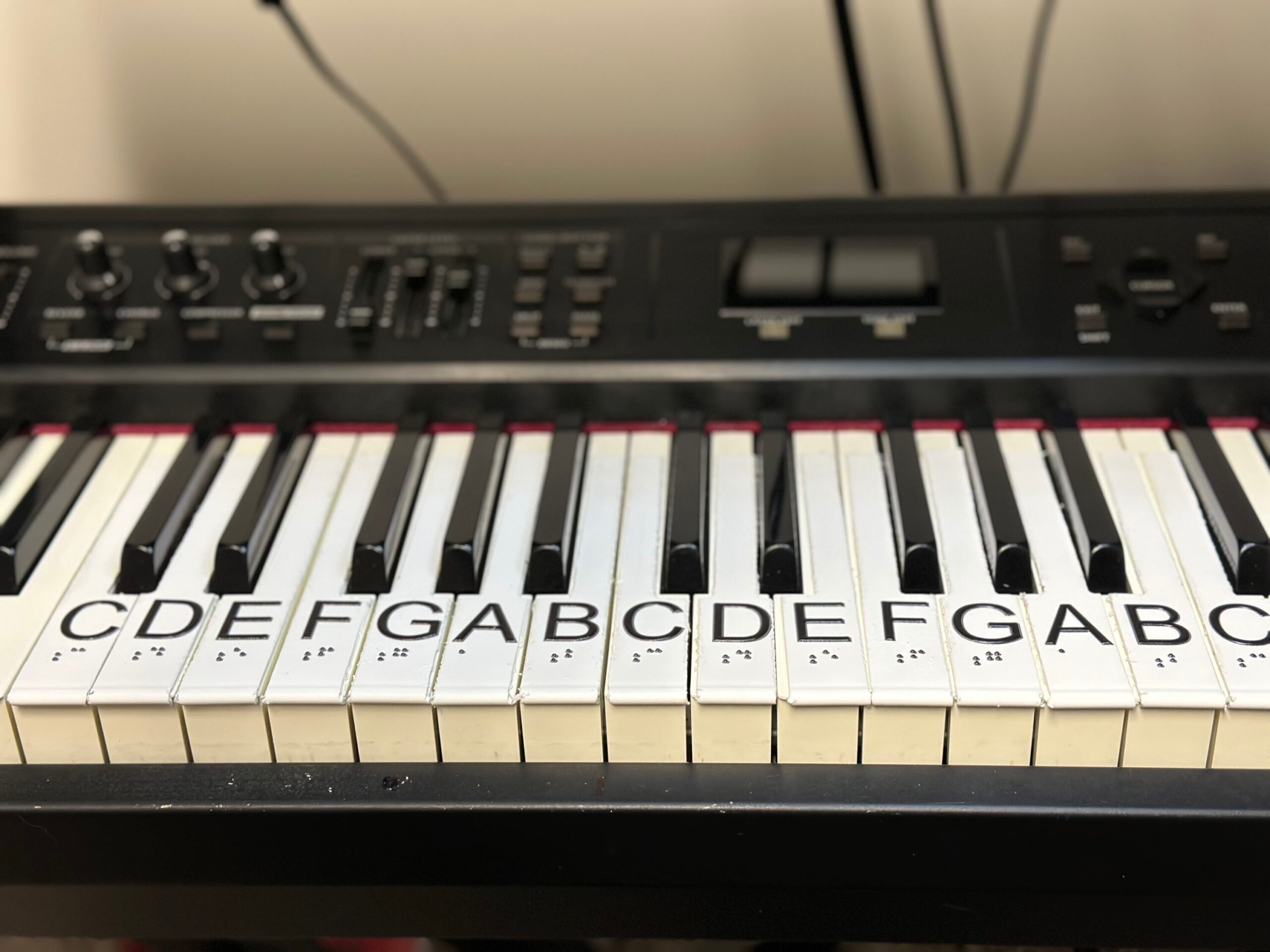 U-KEYS® Braille & Tactile Piano Key Overlays – 15-Key Educational Set - Image 3